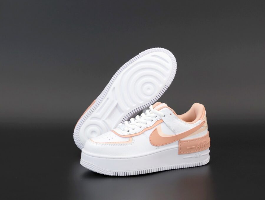Nike Air Force 1 Shadow White and Pink