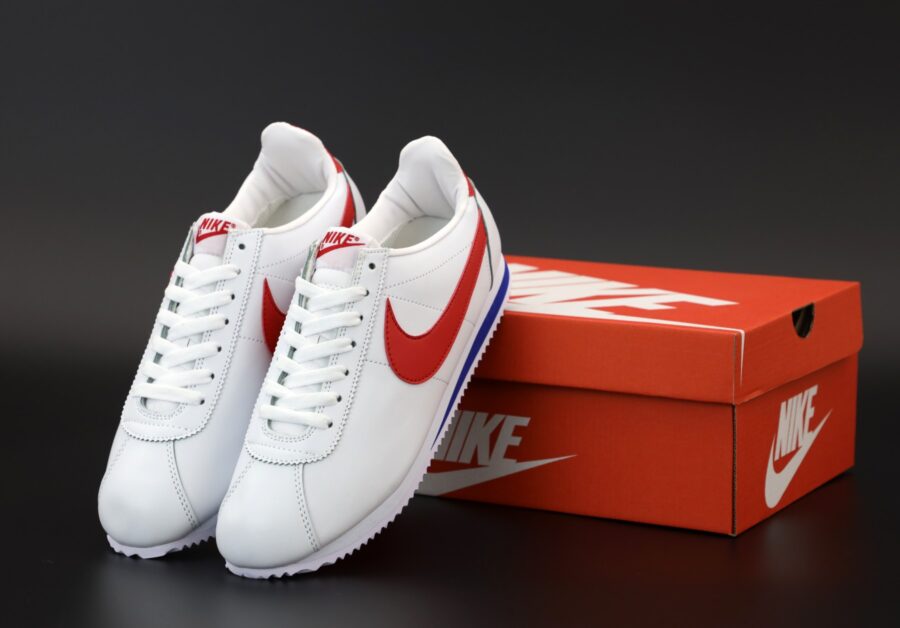 Nike Cortez Белые с красным