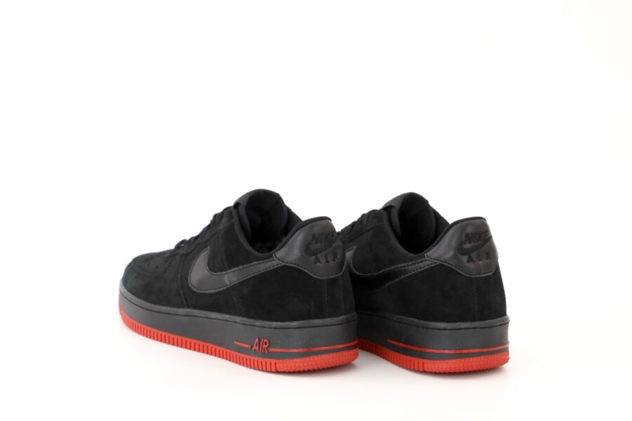 Nike Air Force 1 Low Suede Black Red