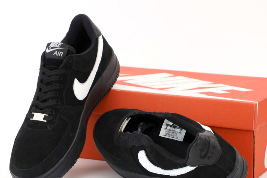 Nike Air Force 1 Low Suede Black White