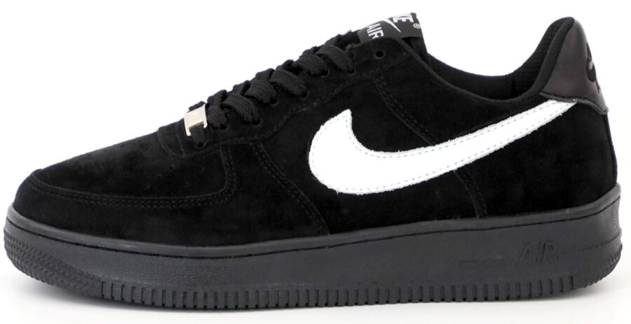 Nike Air Force 1 Low Suede Black White