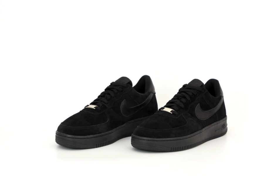 Nike Air Force 1 Low Suede Leather Triple Black