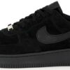 Кросівки Nike Air Force 1 Low Suede Leather “Triple Black”