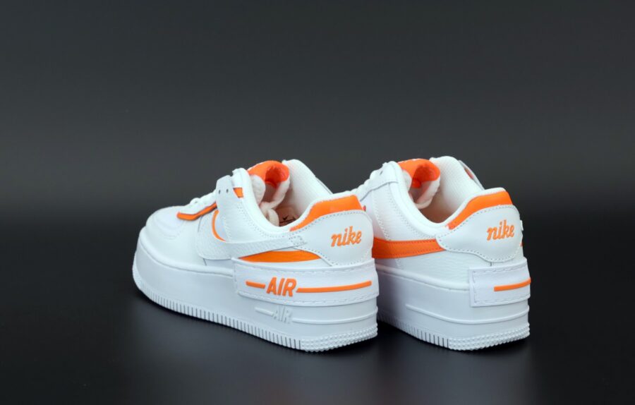 Nike Air Force 1 Shadow White - Total Orange
