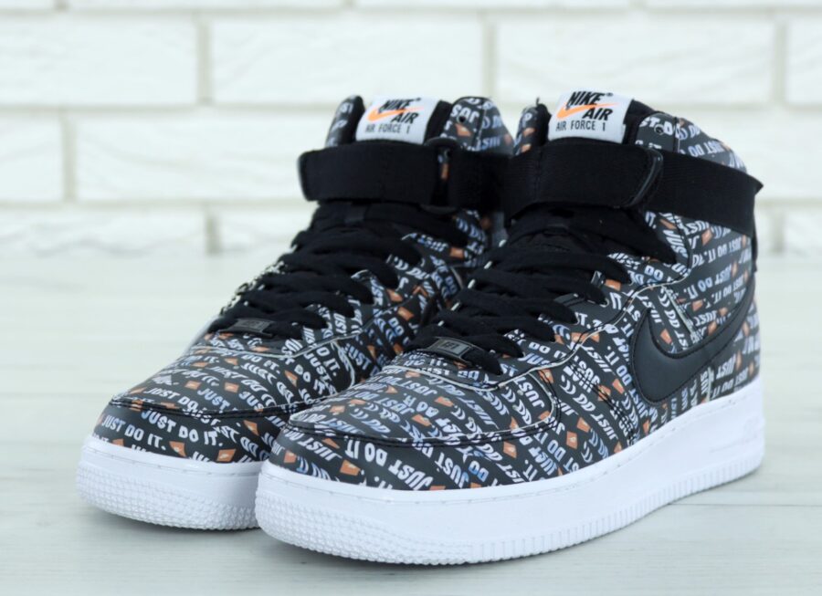 Nike Air Force 1 High Just Do It Pack Black
