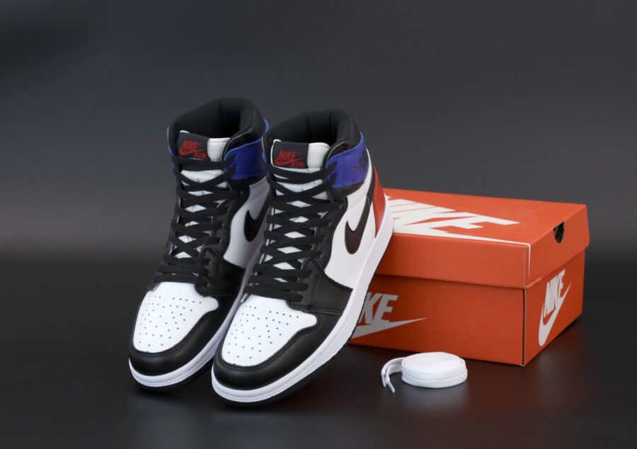Nike Air Jordan 1 Retro High White Black Red-Blue