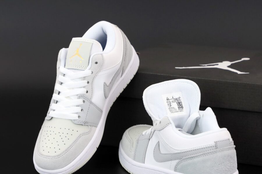Nike Air Jordan 1 Low Paris White Sky Grey - Football Grey