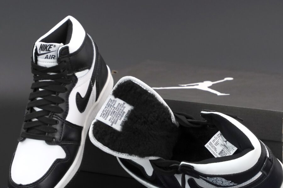 Nike Air Jordan 1 Retro High Winter "Black/White" (С мехом)