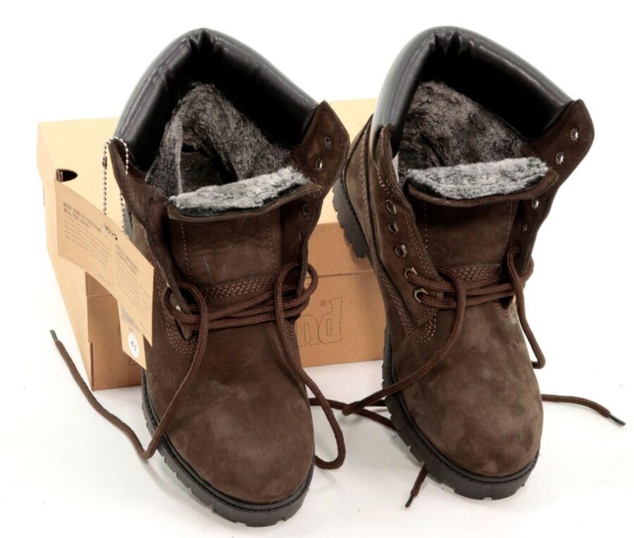 Timberland 6-Inch Premium Boot “Brown” (с мехом)