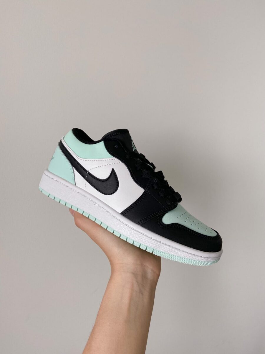 Nike air jordan 1 low mint green black white