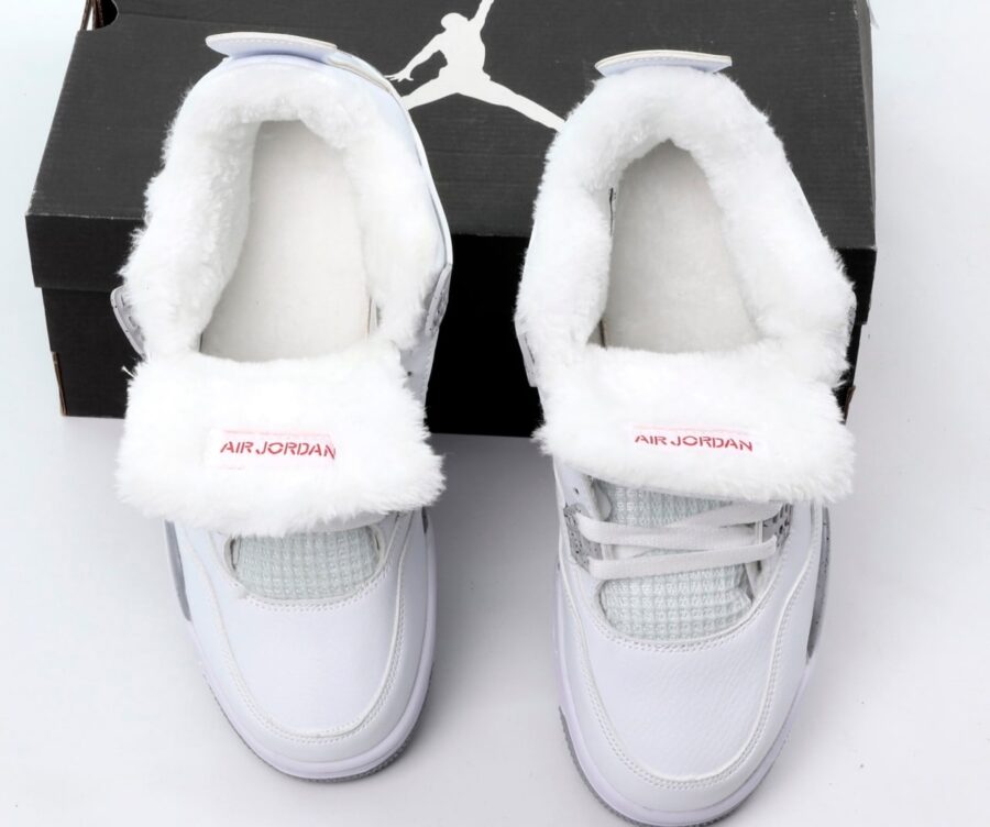 Nike Air Jordan 4 White Oreo С Мехом