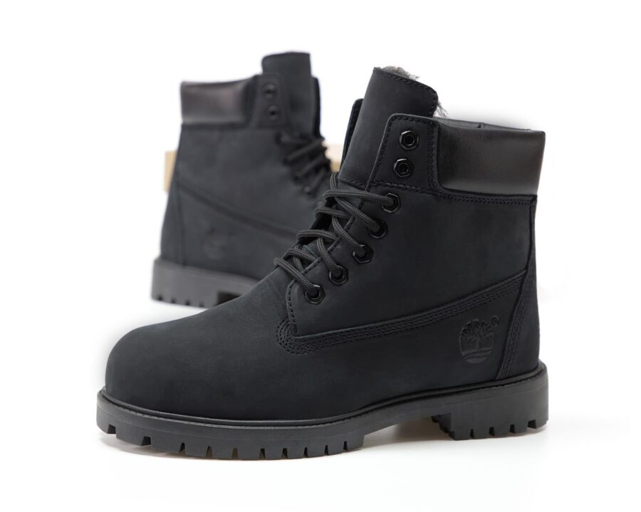 Ботинки Timberland Classic 6 inch Winter “Black” (C мехом)