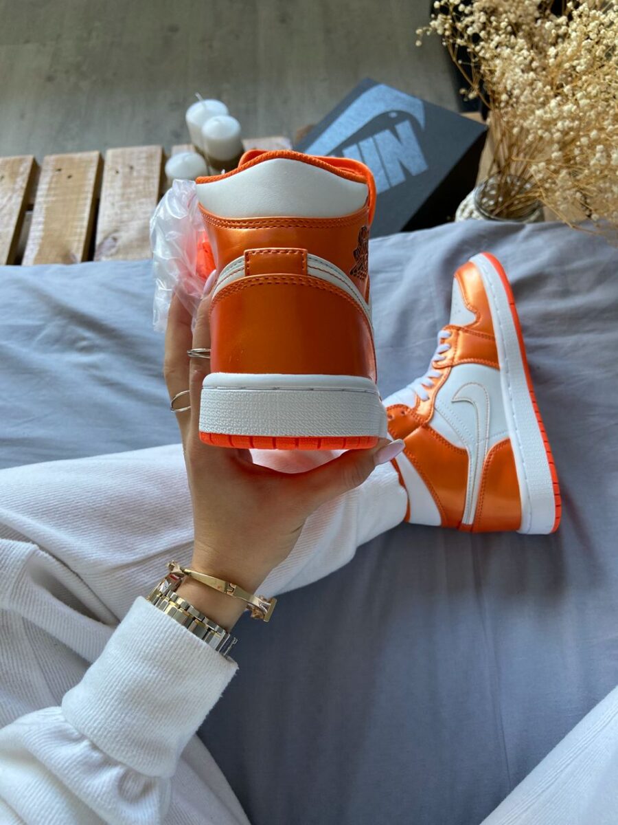 Nike Air Jordan 1 Mid Metallic Orange 1